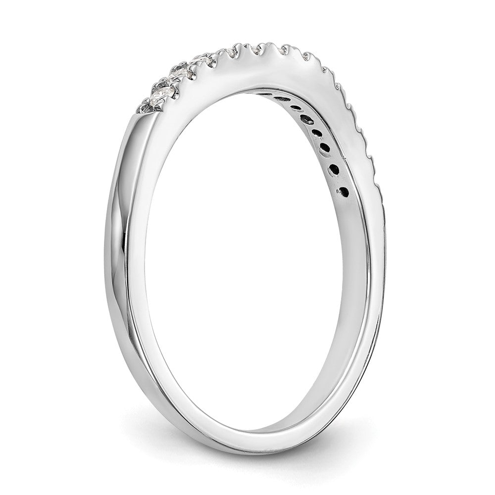 True Origin 14K White Gold 3/8 carat Lab Grown Diamond VS+ F+ Set of Two Complete Wedding Bands