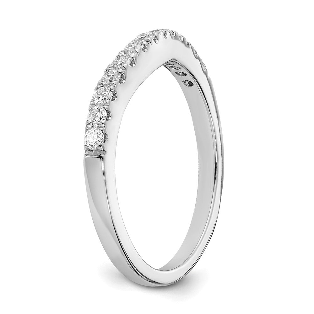 True Origin 14K White Gold 5/8 carat Lab Grown Diamond VS+ F+ Set of Two Complete Wedding Bands