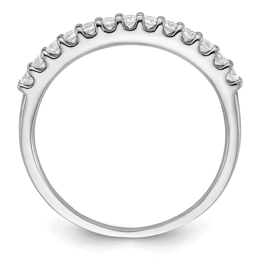 14K White Gold 1/4 carat Diamond Complete Wedding Band