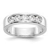 14k White Gold 5-Stone (Holds 5-3.4mm Round) Channel Band Mounting (Closed)