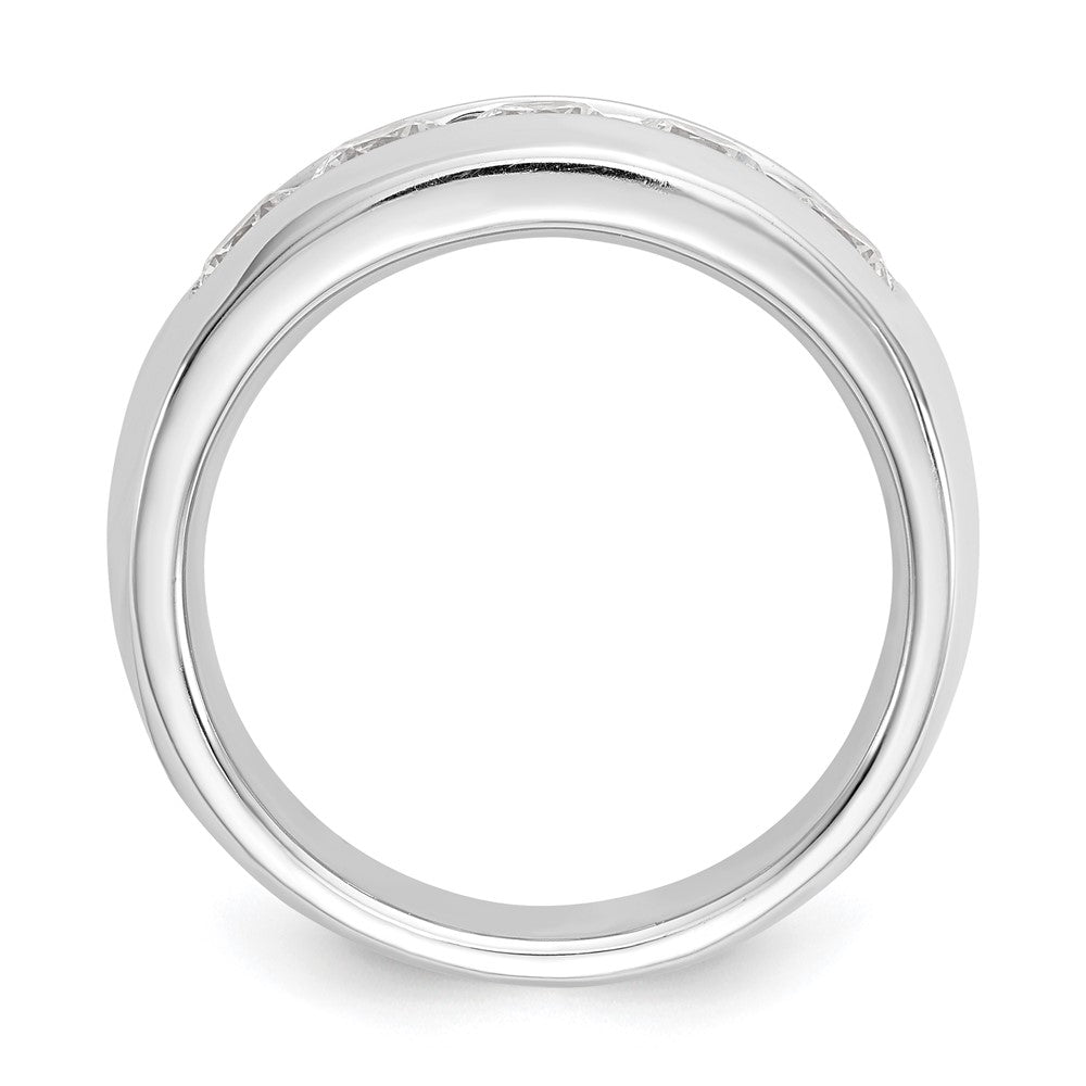 14K White Gold 5-Stone (Holds 5-4.00mm Round) Closed Channel Band Mounting