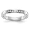 14k White Gold 7-Stone (Holds 7-1.6mm Round) Channel Band Mounting (Closed)