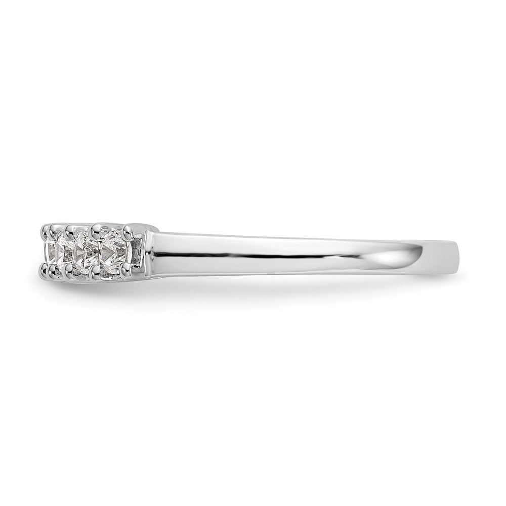 14K White Gold 9-Stone Shared Prong (Holds 9-2.3mm Round) Diamond Band Mounting
