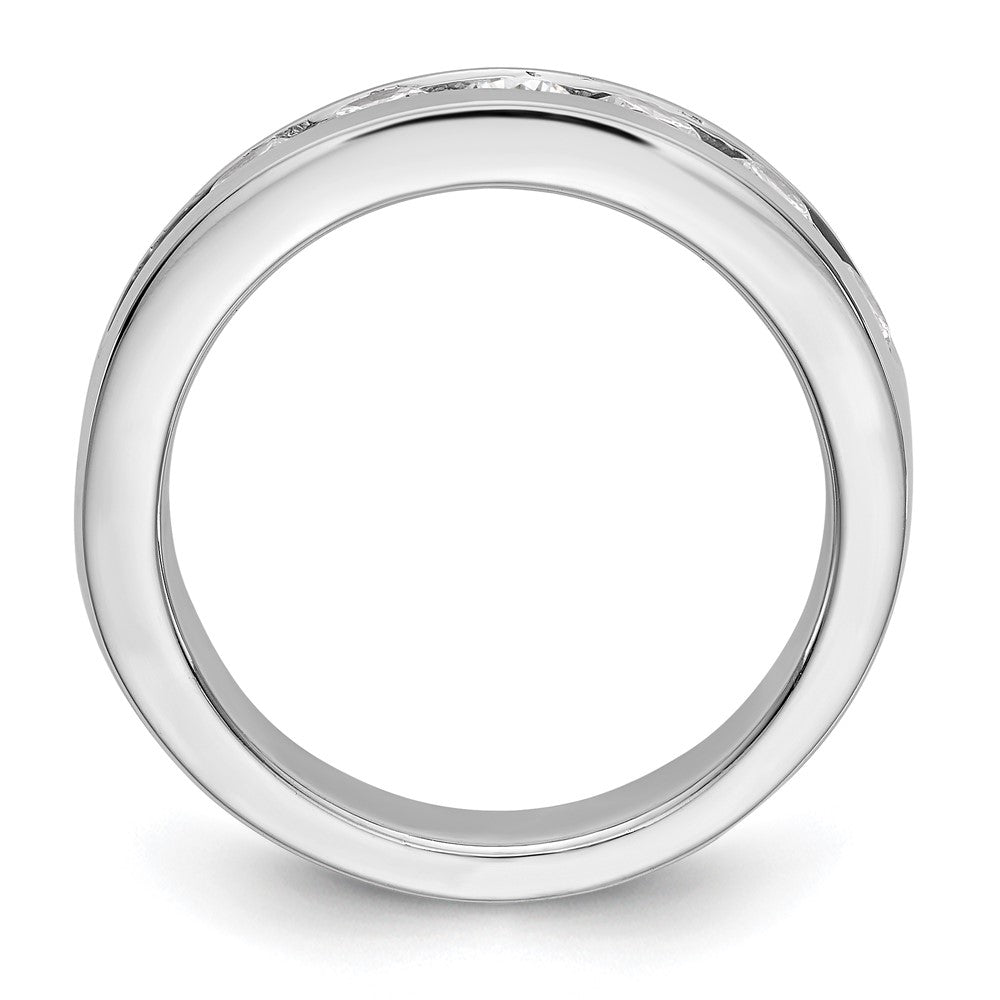 14k White Gold 9-Stone (Holds 9-3.4mm Round) Channel Band Mounting (Closed)