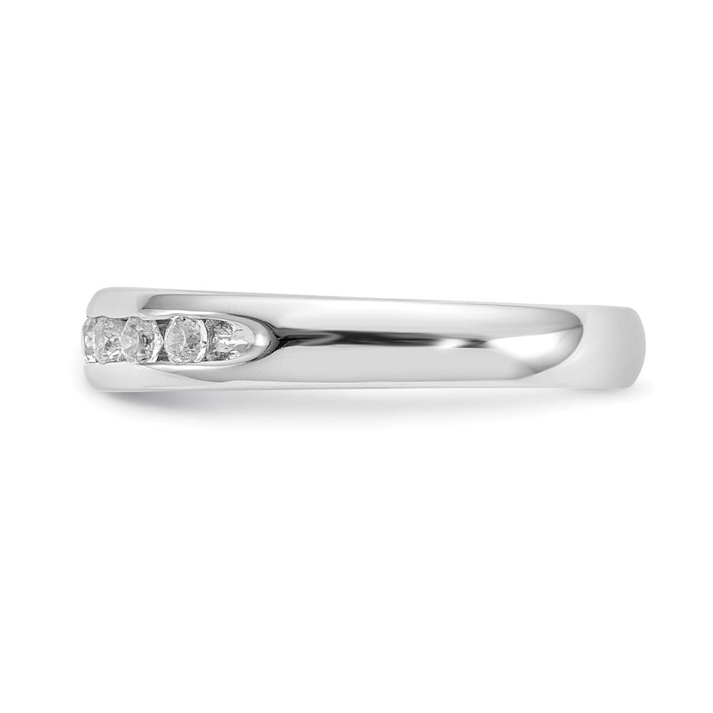 14K White Gold 11-Stone (Holds 11-2.1mm Round) Channel Band Mounting