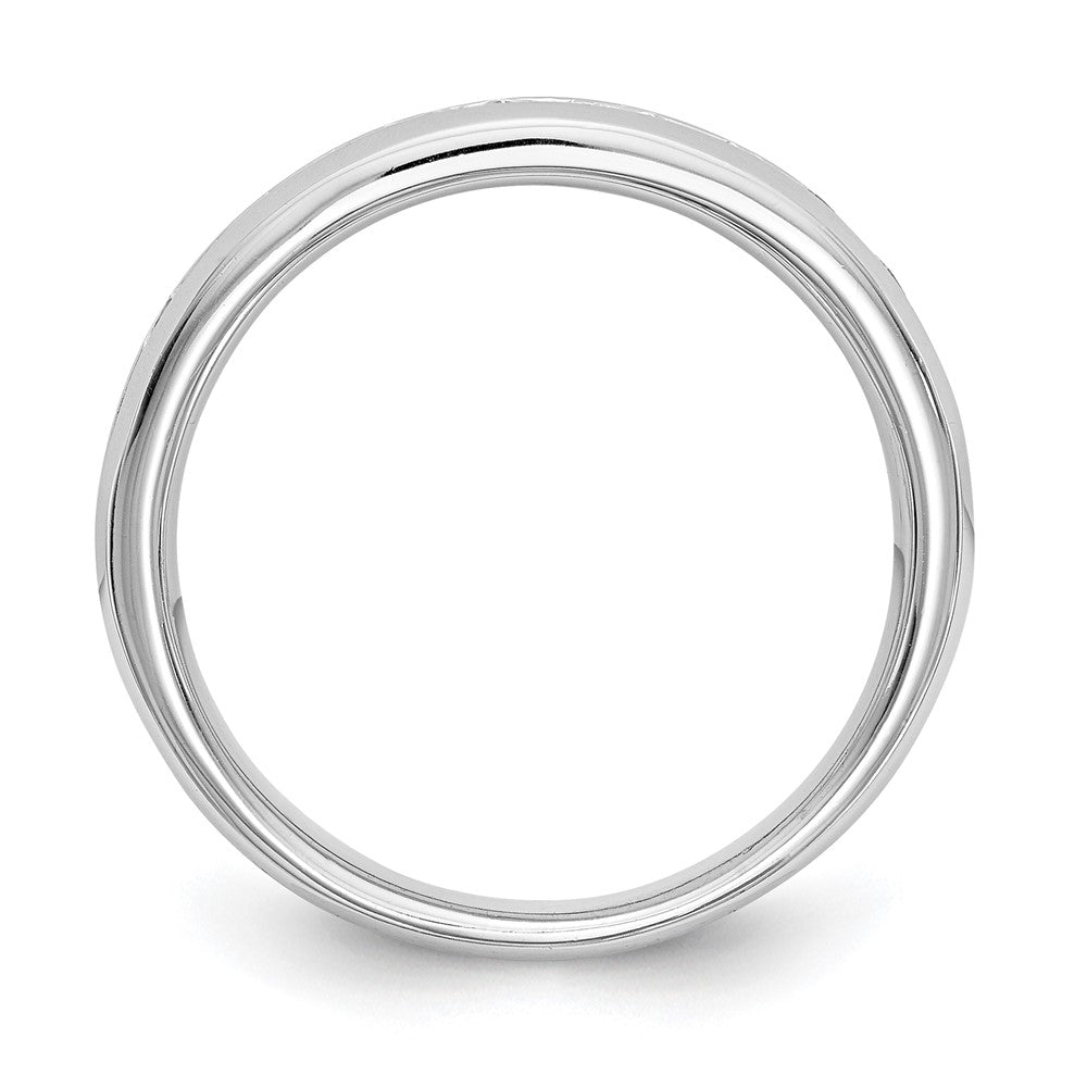 14K White Gold 11-Stone (Holds 11-2.6mm Round) Channel Band Mounting