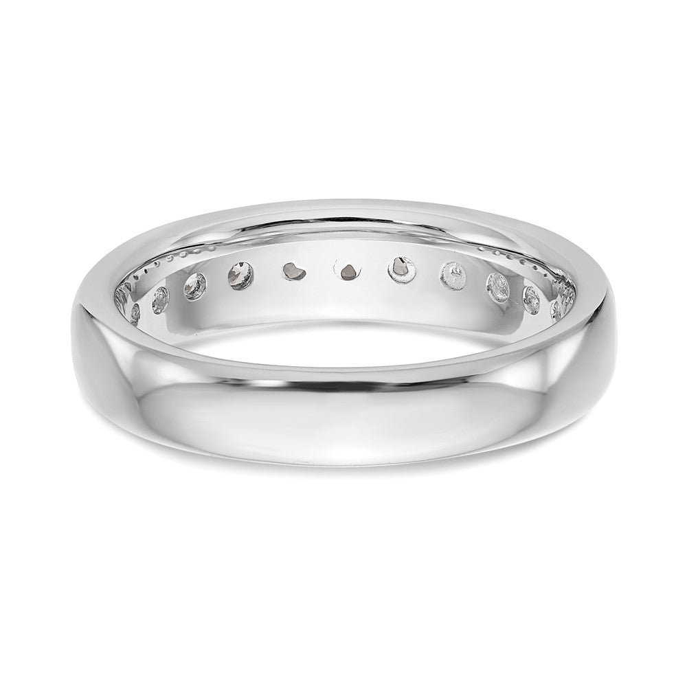 14K White Gold 11-Stone (Holds 11-2.6mm Round) Channel Band Mounting