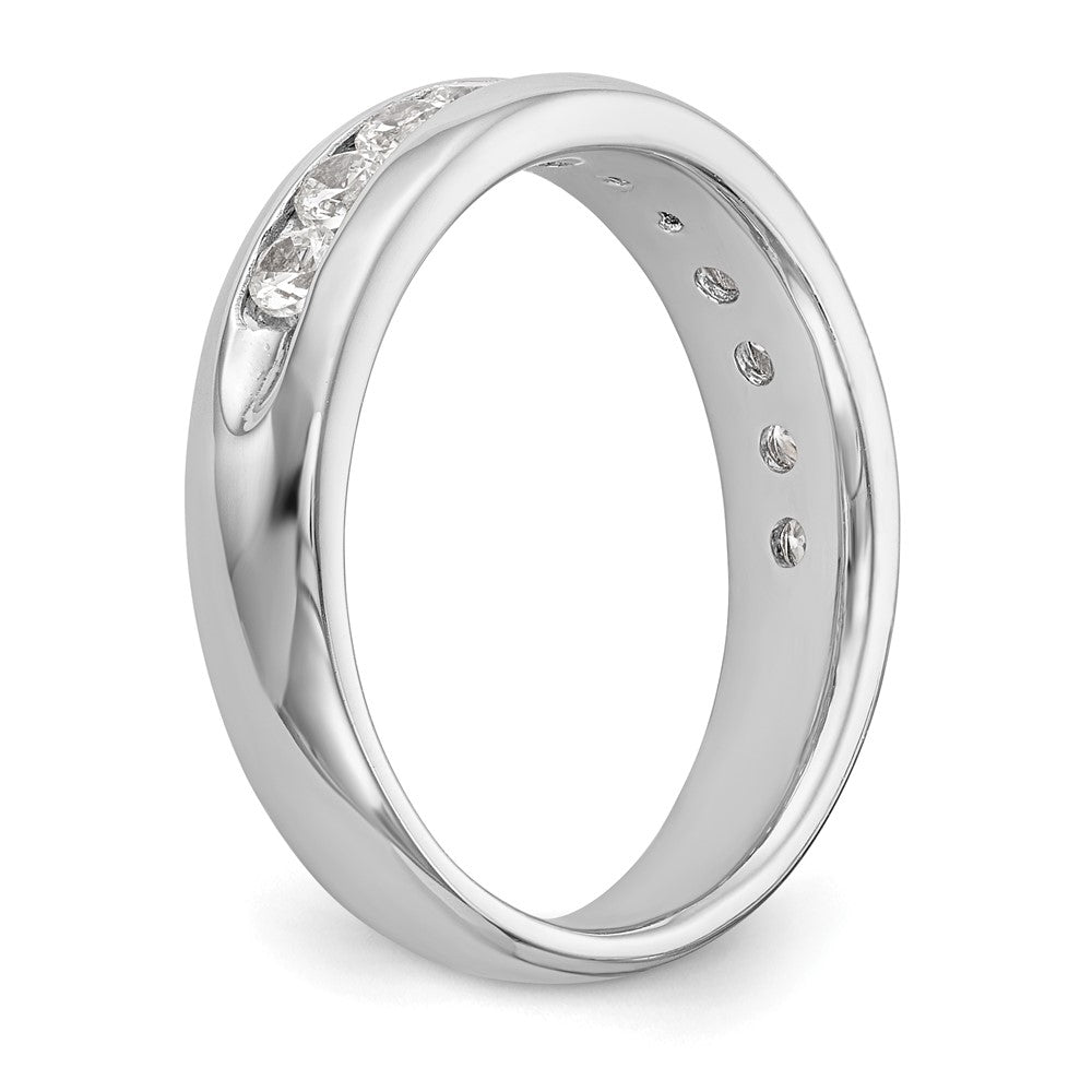 14K White Gold 11-Stone (Holds 11-2.6mm Round) Channel Band Mounting