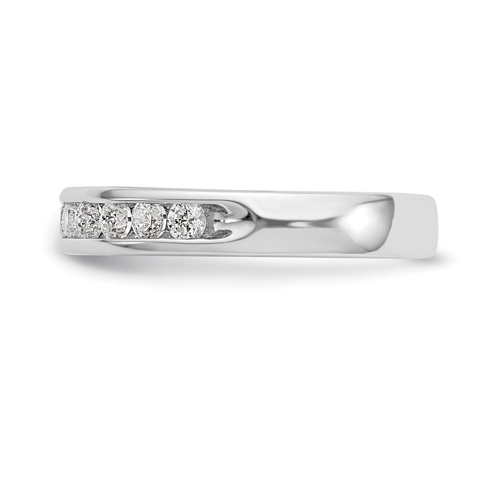 14k White Gold 11-Stone (Holds 11-2.25mm Round) Ladies Channel Band Mounting