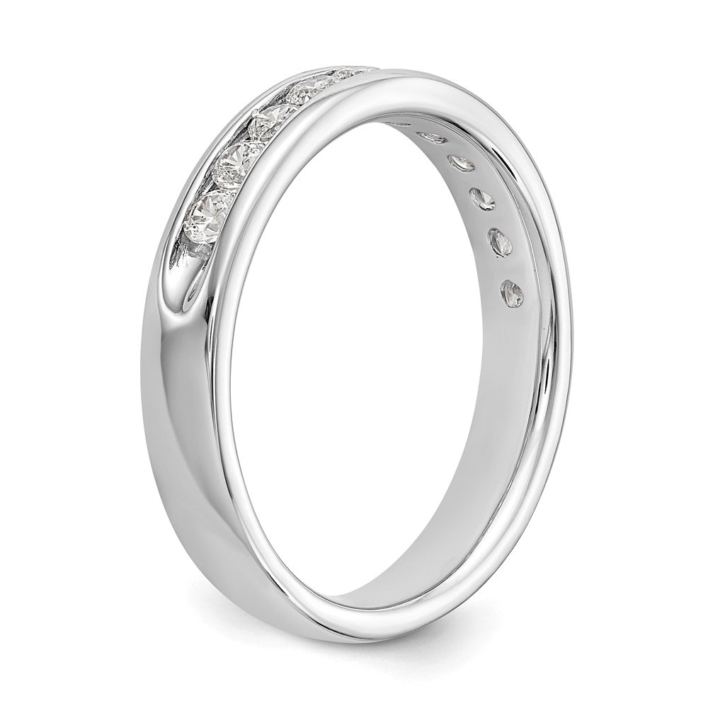 14k White Gold 11-Stone (Holds 11-2.25mm Round) Ladies Channel Band Mounting
