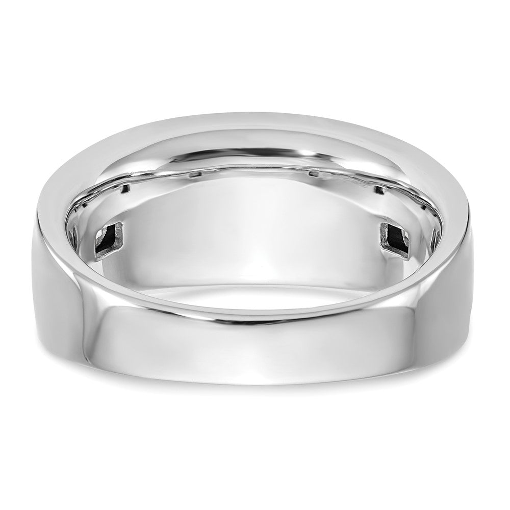 IBGoodman 14k White Gold 1 carat Lab Grown Diamond VS/SI+ G+ Seven Stone Complete Men's Ring