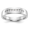 True Origin 14K White Gold Men's 1/3 carat Lab Grown Diamond VS+ F+ Complete Channel Band