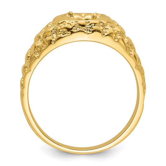 IB Goodman 14k Holds 1-6.0mm 7/8 carat Center Mens Ring Mounting