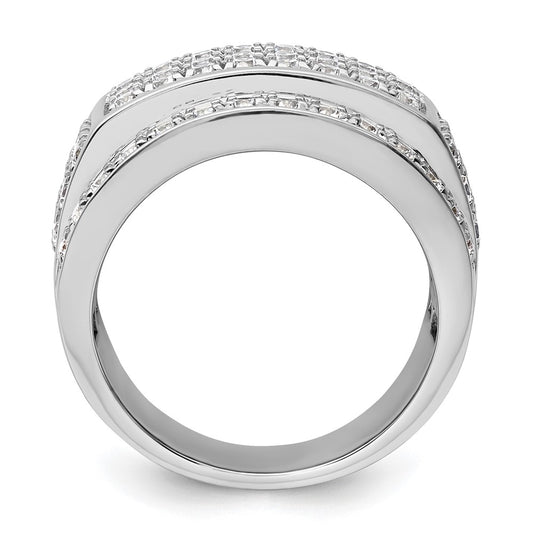 True Origin 14K White Gold Men's 3 carat Lab Grown Diamond VS+ F+ Complete Heirloom Ring