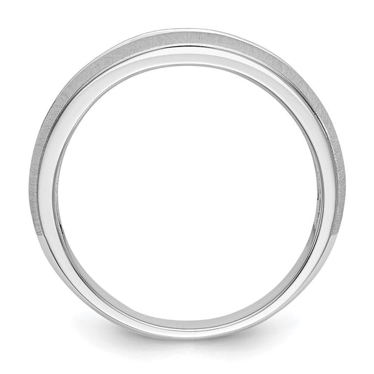 14K White Gold 1/3 carat Diamond Complete Men's Channel Band