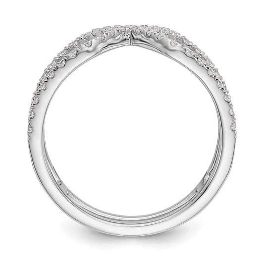 True Origin 14K White Gold 1/2 carat Lab Grown Diamond VS+ F+ Complete Geometric Ring