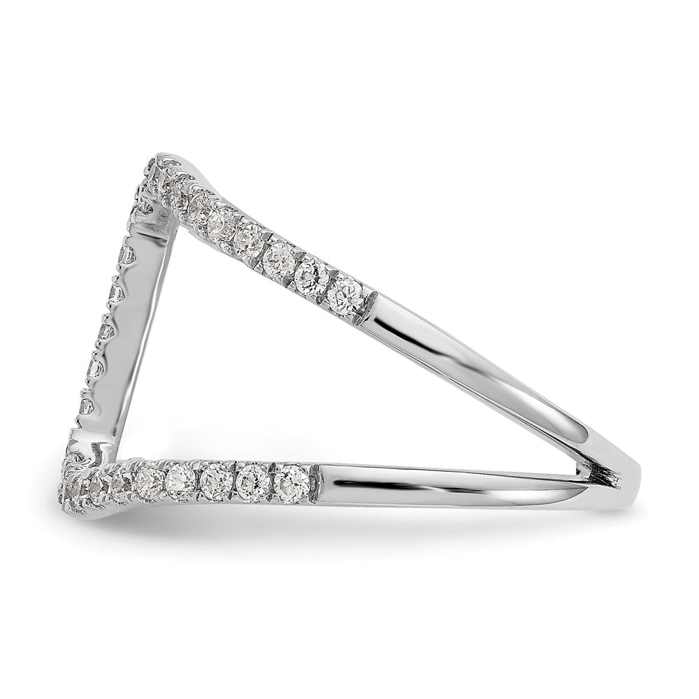 True Origin 14K White Gold 1/2 carat Lab Grown Diamond VS+ F+ Complete Geometric Ring