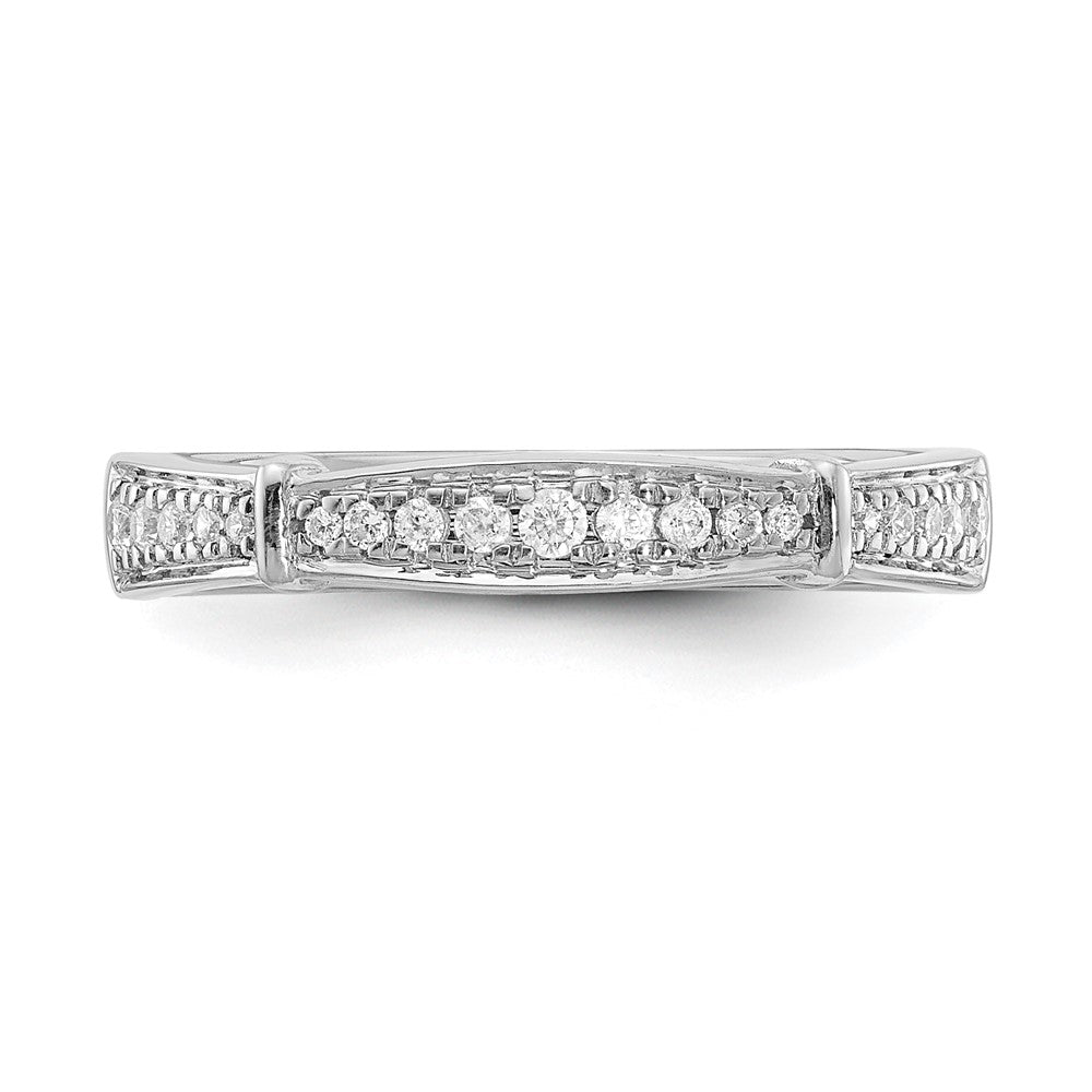 14K White Gold Lab Grown Diamond VS/SI+ G+ Trio Ladies Band