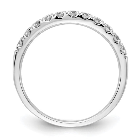 14k White Gold 1/2 carat Lab Grown Diamond VS/SI+ G+ Complete Wedding Band