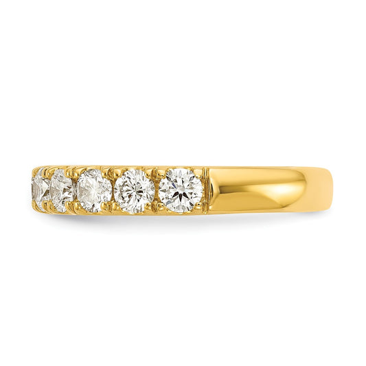 14k 1 carat Lab Grown Diamond VS/SI+ G+ Complete Wedding Band