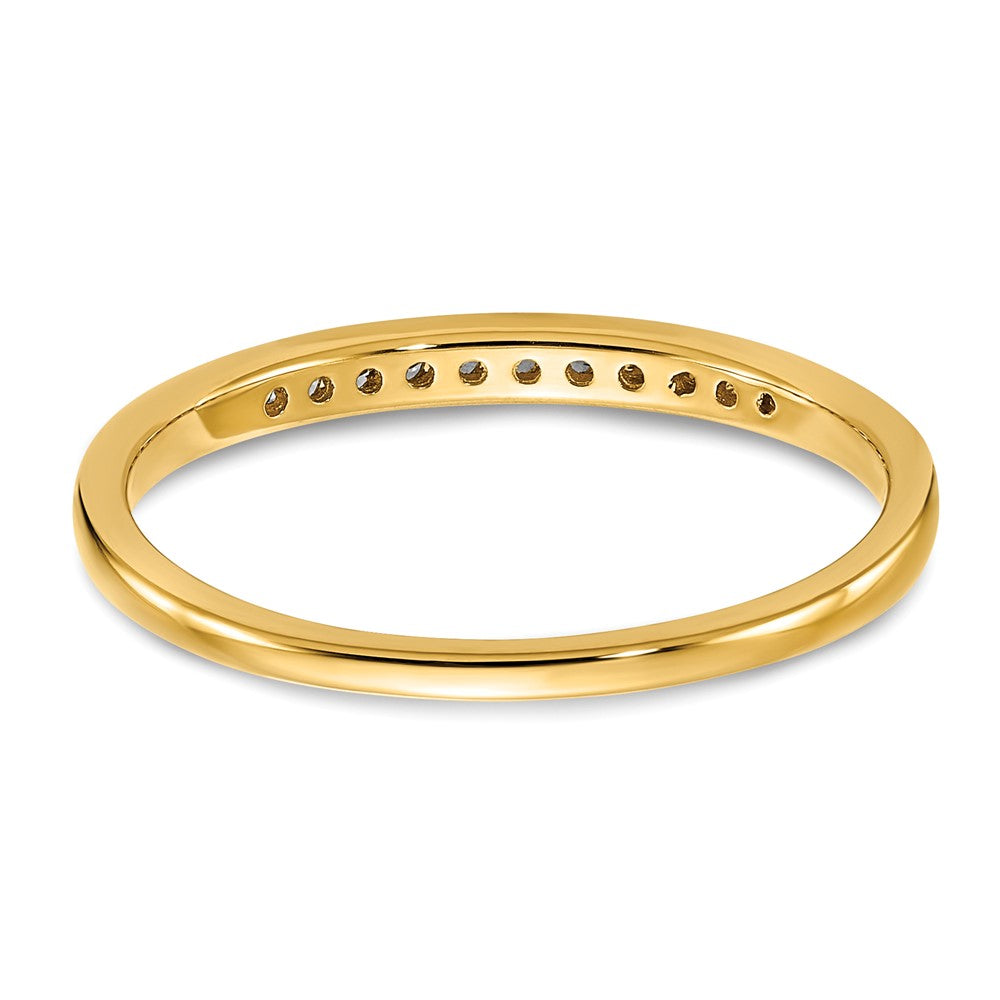14k 1/10 carat Lab Grown Diamond VS+ F+ Complete Channel Set Band