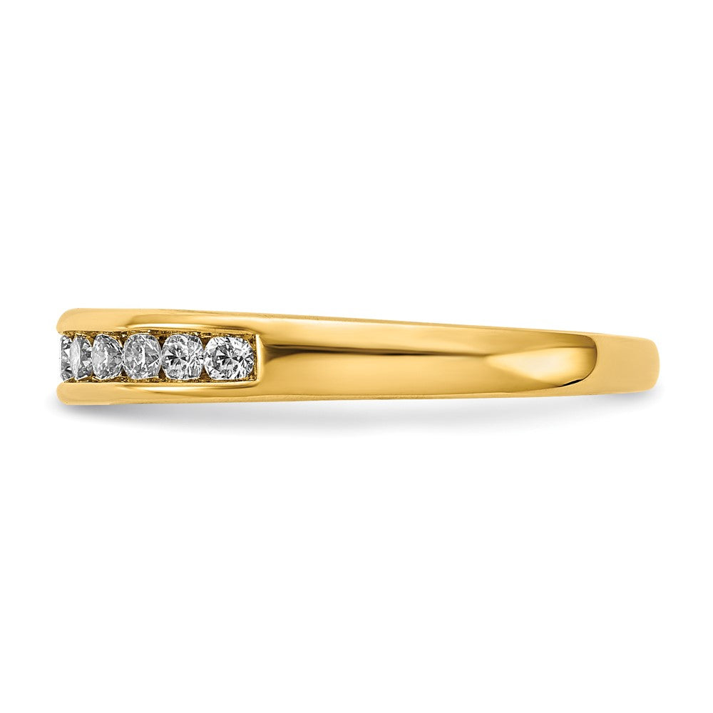 14k 1/3 carat Lab Grown Diamond VS+ F+ Complete Channel Set Band