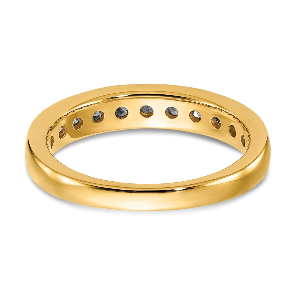 14k 3/4 carat Lab Grown Diamond VS+ F+ Complete Channel Set Band