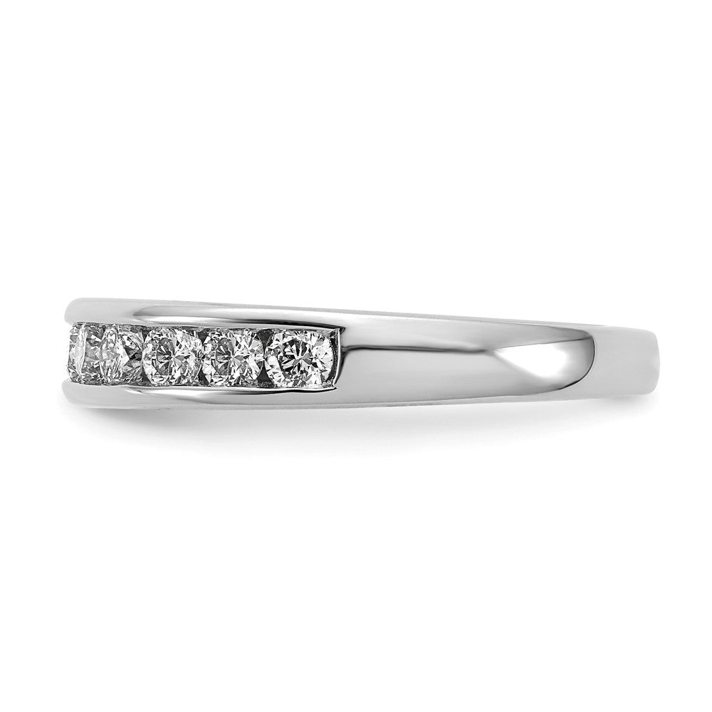 14k White Gold 3/4 carat Lab Grown Diamond VS+ F+ Complete Channel Set Band
