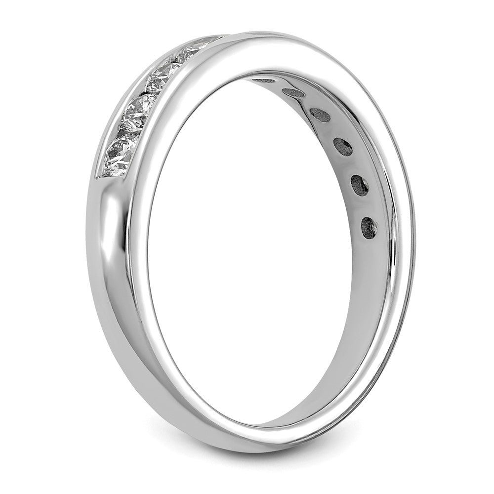 14k White Gold 3/4 carat Lab Grown Diamond VS+ F+ Complete Channel Set Band