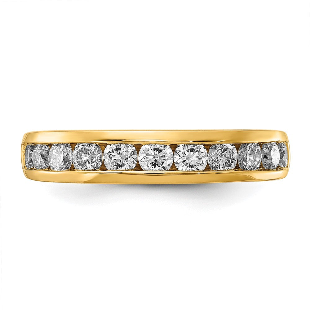 14k 1 carat Lab Grown Diamond VS+ F+ Complete Channel Set Band