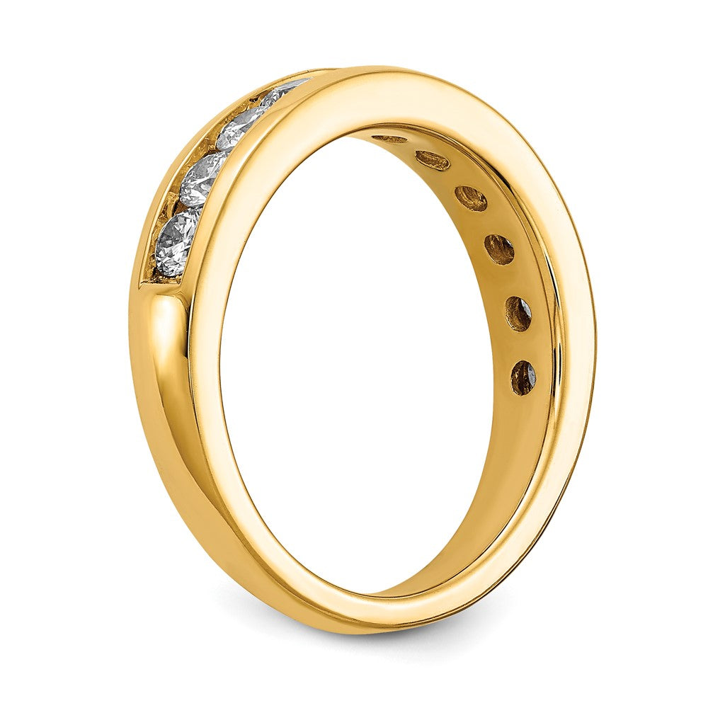14k 1 carat Lab Grown Diamond VS+ F+ Complete Channel Set Band