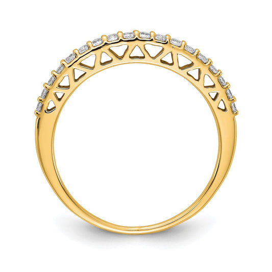 14k 1/4 carat Lab Grown Diamond VS/SI+ G+ Complete Wedding Band