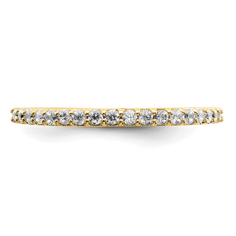 14k 1/4 carat Lab Grown Diamond VS/SI+ G+ Complete Wedding Band