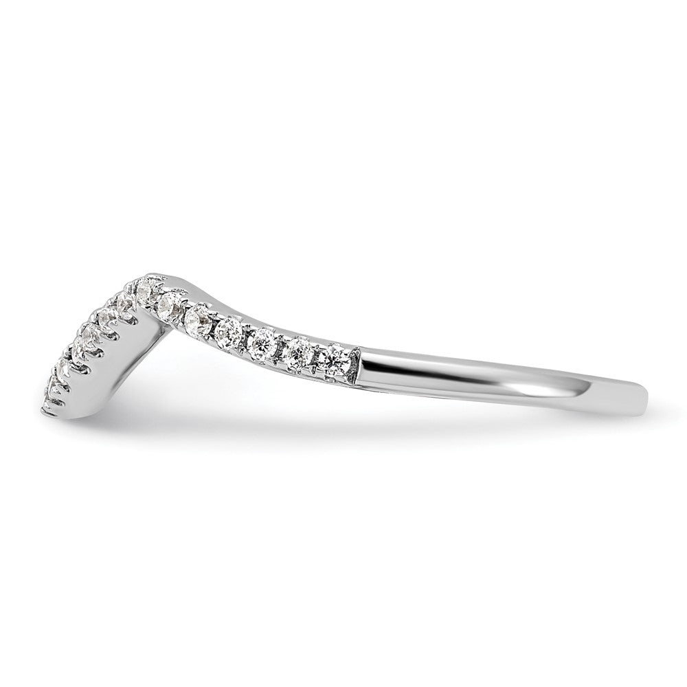 14K White Gold Lab Grown Diamond VS/SI+ G+ Wedding Band