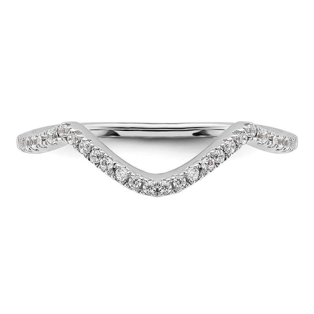 14K White Gold Lab Grown Diamond VS/SI+ G+ Wedding Band