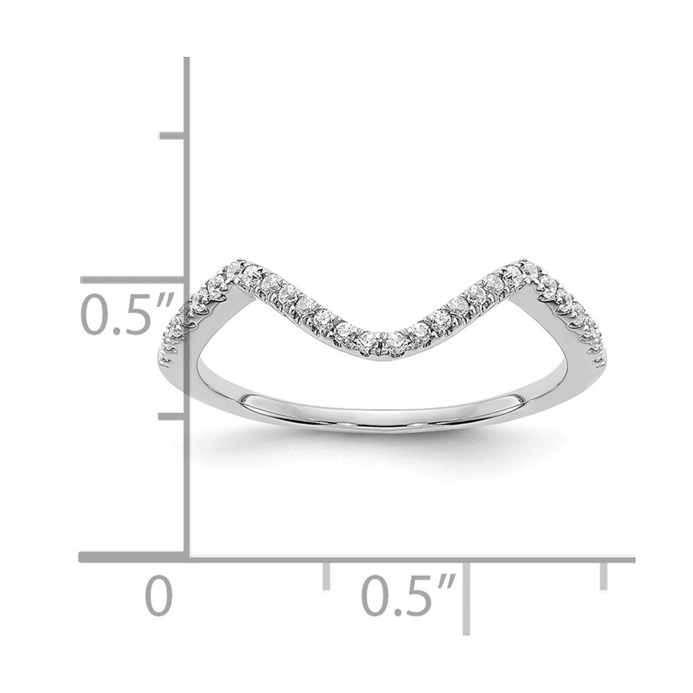 14K White Gold Lab Grown Diamond VS/SI+ G+ Wedding Band