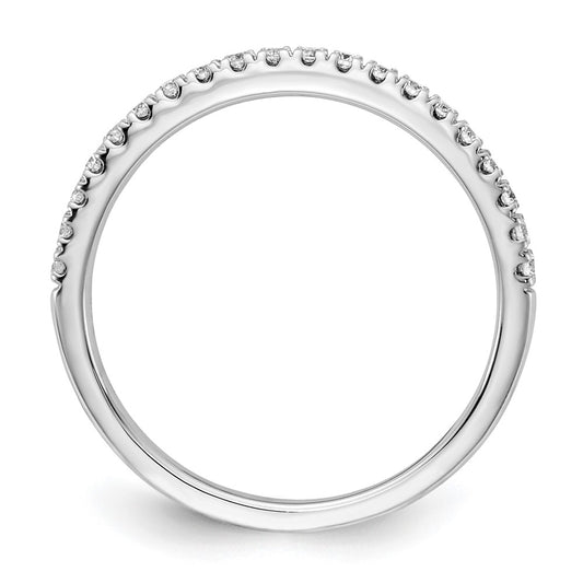 14k White Gold 1/4 carat Lab Grown Diamond VS/SI+ G+ Complete Wedding Band