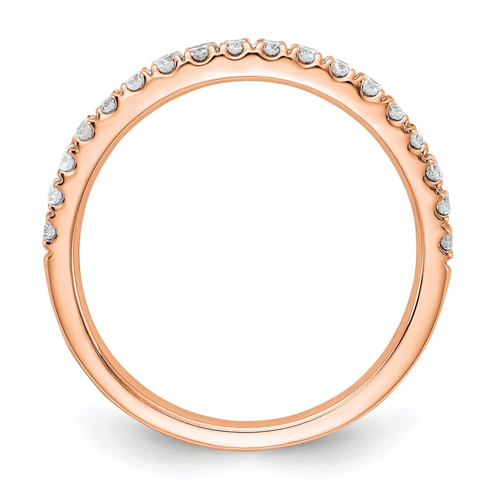 14k Rose Gold 1/3 carat Lab Grown Diamond VS/SI+ G+ Complete Wedding Band
