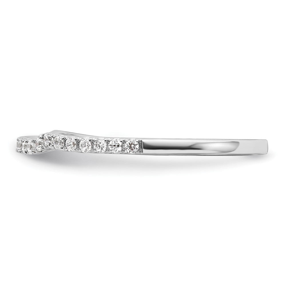 14K White Gold Lab Grown Diamond VS/SI+ G+ Band