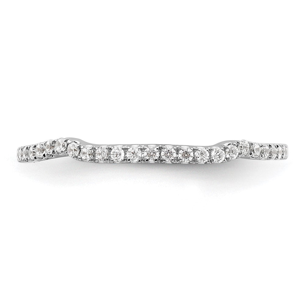14K White Gold Lab Grown Diamond VS/SI+ G+ Band