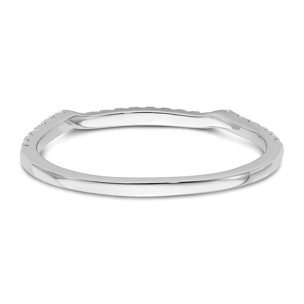14K White Gold Lab Grown Diamond VS/SI+ G+ Band