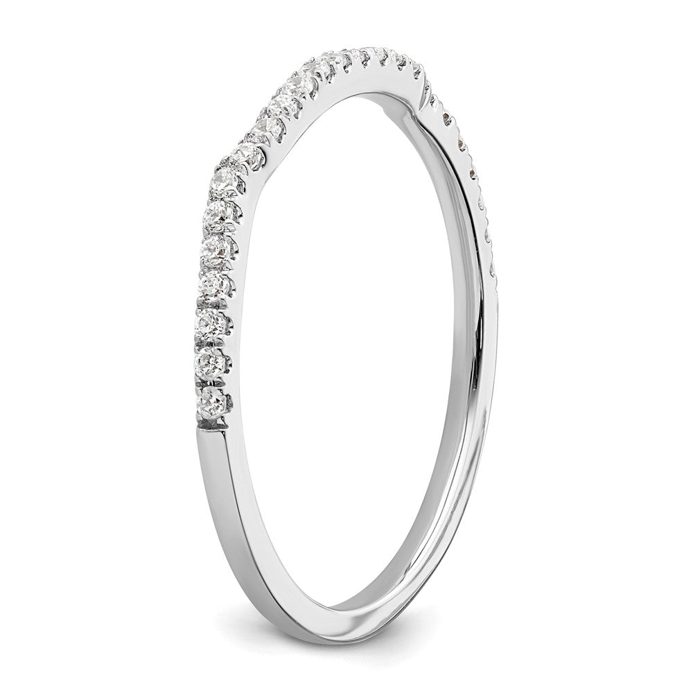 14K White Gold Lab Grown Diamond VS/SI+ G+ Band