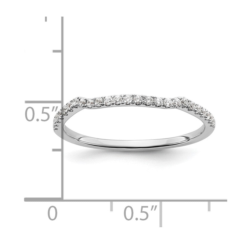 14K White Gold Lab Grown Diamond VS/SI+ G+ Band