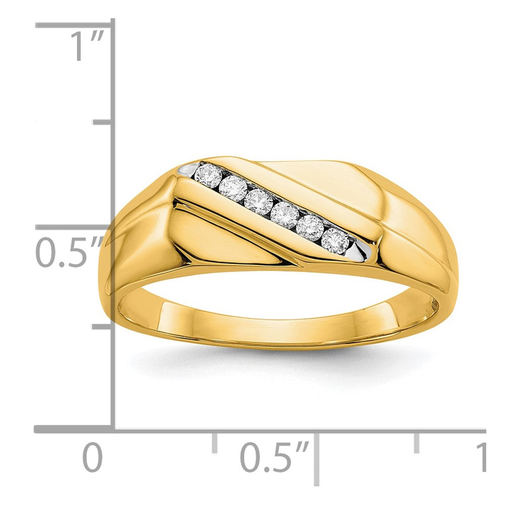 10K Diamond Mens Ring