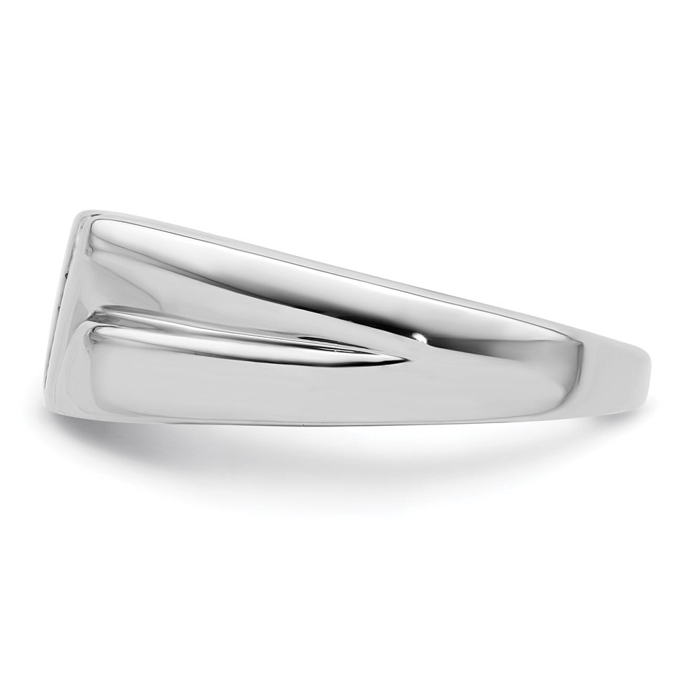 IBGoodman 14k White Gold 1/6 carat Lab Grown Diamond VS/SI+ G+ Six Stone Complete Men's Ring