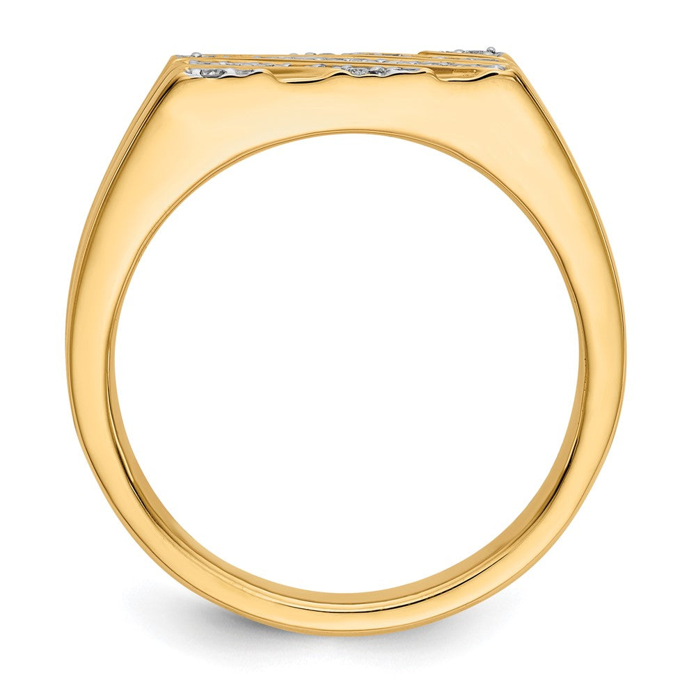 IBGoodman 14k 1/4 carat Lab Grown Diamond VS/SI+ G+ Complete Men's Ring