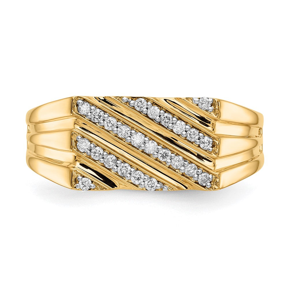IBGoodman 14k 1/4 carat Lab Grown Diamond VS/SI+ G+ Complete Men's Ring