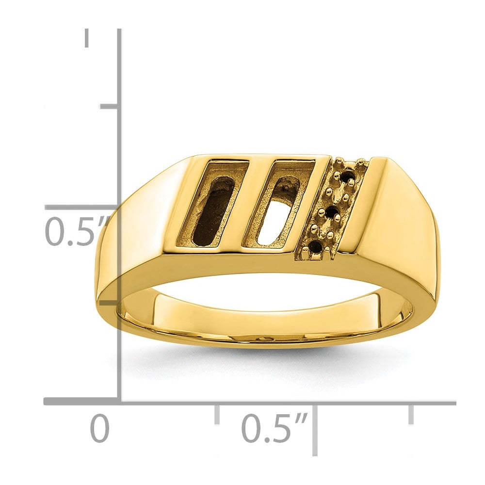 10K Mens Band Mounting