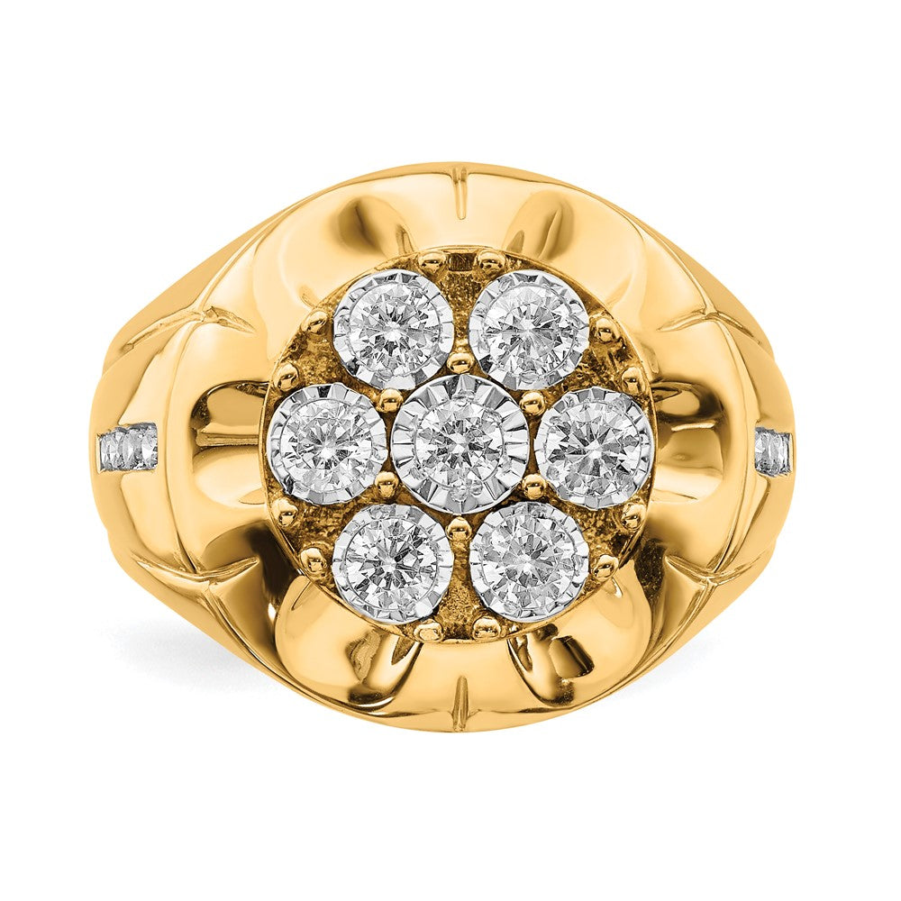 IBGoodman 14k 5/8 carat Lab Grown Diamond VS/SI+ G+ Complete Men's Ring