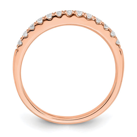Blooming Bridal 14k Rose Gold 1/4 carat Diamond Complete Wedding Band